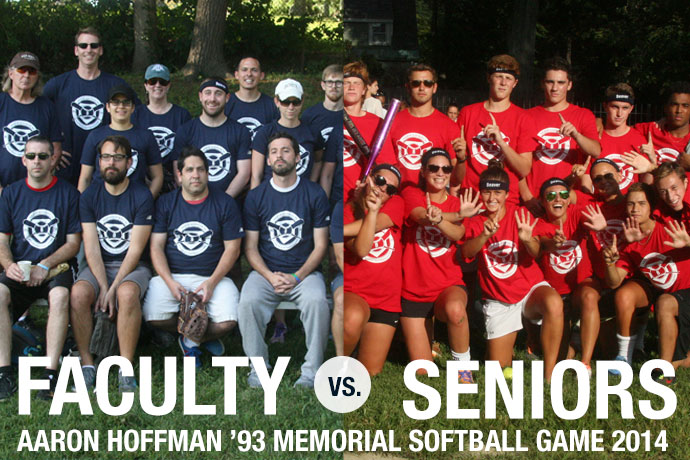 Seniors vs. Faculty: Aaron Hoffman '93 Memorial Softball Game