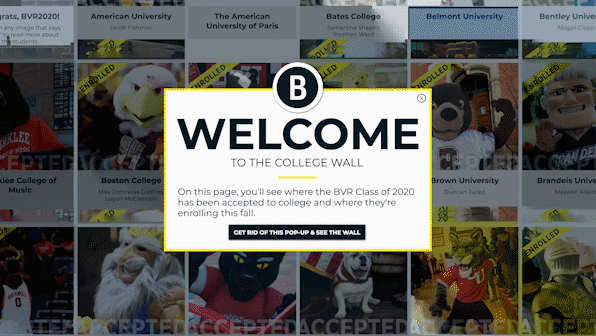 College Wall GIF