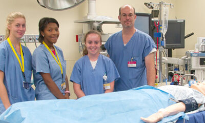 Beaver students with Henry Feldman M.D. '85