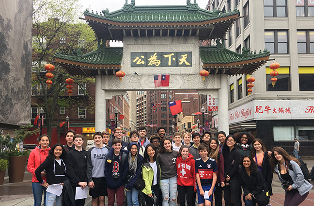 Beaver students in Chinatown