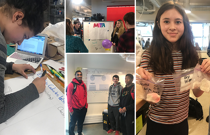 Students participate in the design challenge