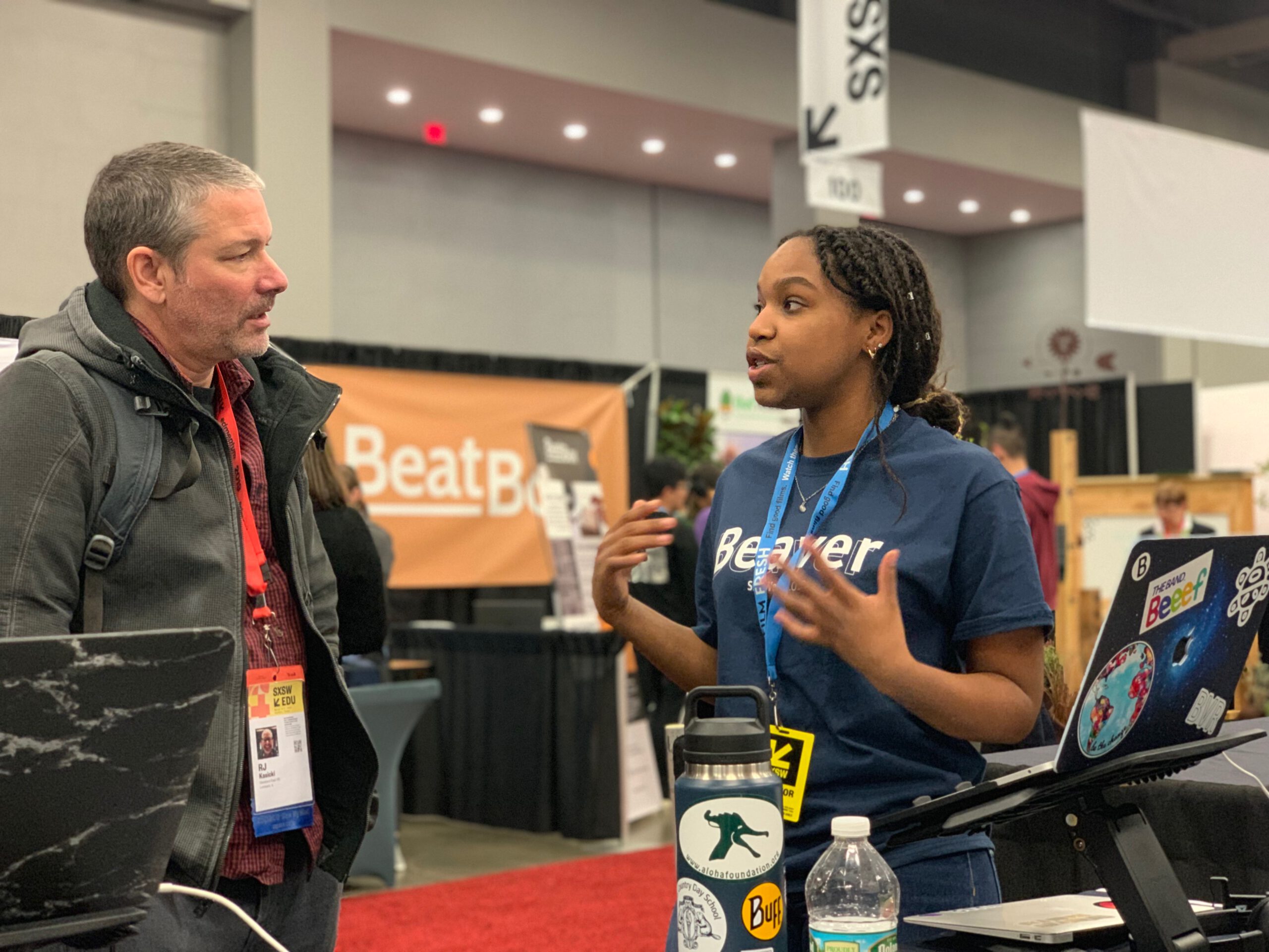 Beaver students at SXSWedu talking about virtual reality