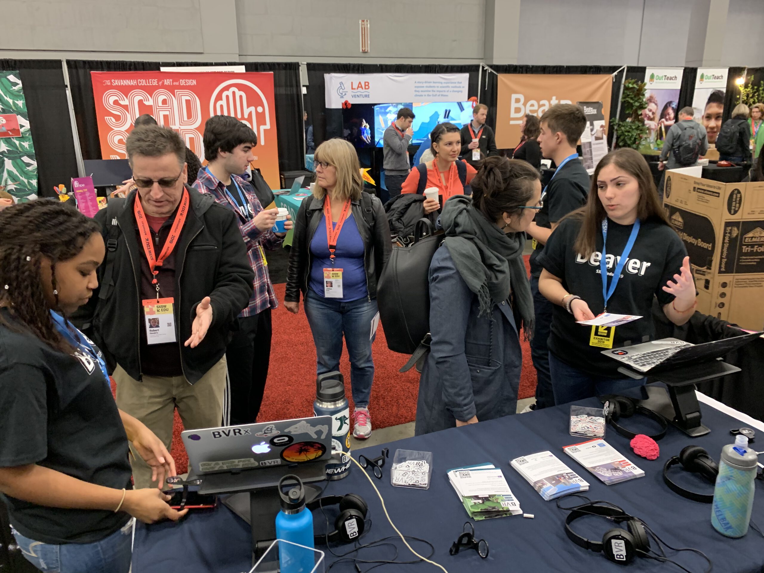 Beaver students at SXSWedu talking about virtual reality