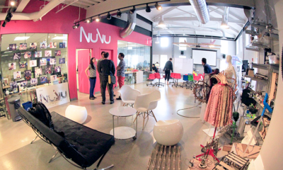 People standing inside NuVu Studio