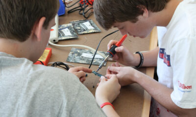 Beaver students working at MIT Media Lab