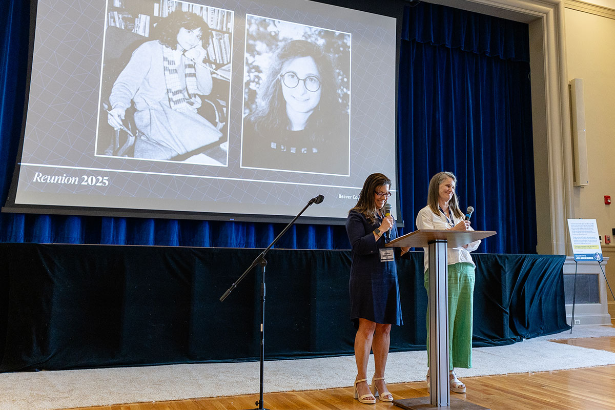 Leslie and Lisa honoring Debi Ellman.